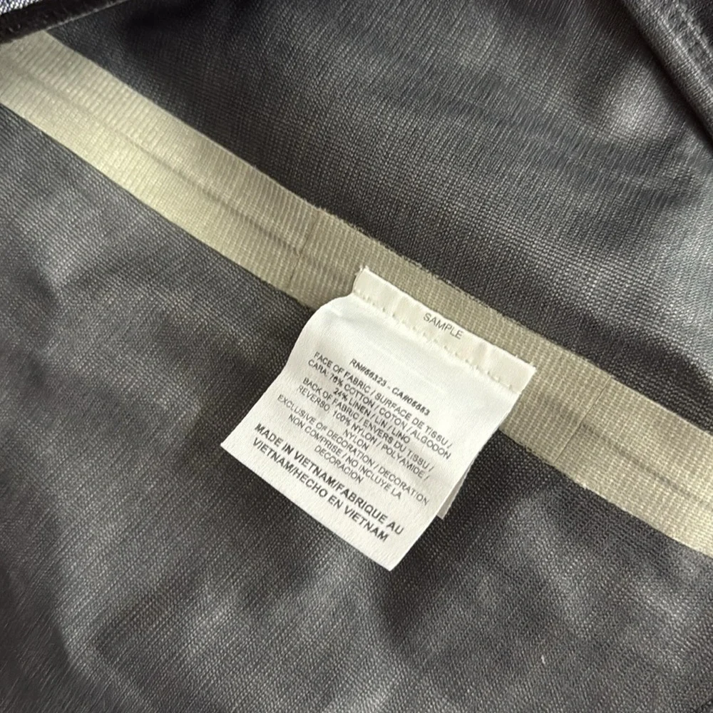 NIKE Womens NSW Chambray 3L Jacket Gray Full Zip Front Pockets Windbreaker M